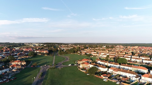 A view of the Aylesham development