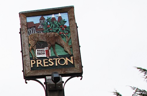 Picture of Preston village sign