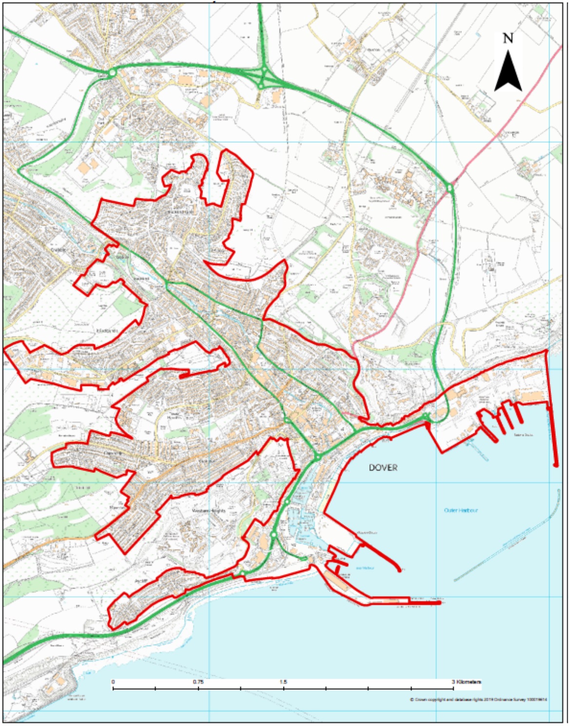 Dover Urban Area Map (Figure 6.3)